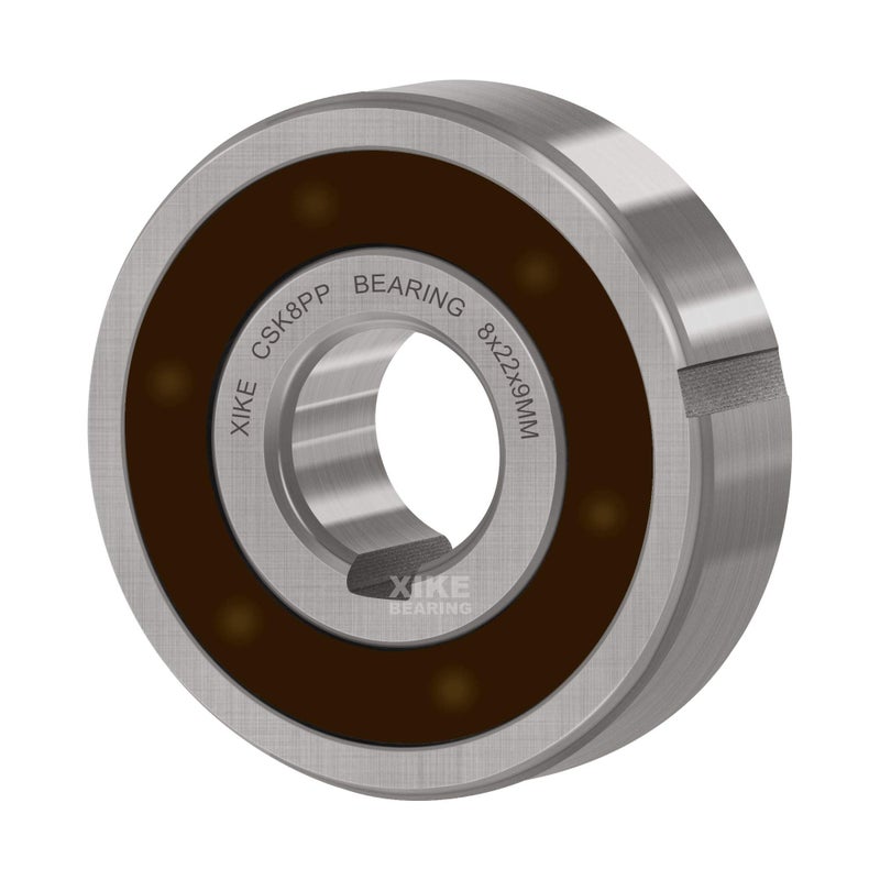 XiKe 1 Pack CSK8PP Bearings 8x22x9mm, One Way Bearing with Keyway Sprag or Clutch Freewheel Backstop. - Image 1